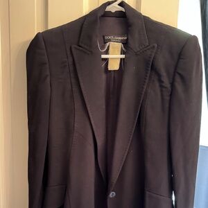 Dolce & Gabbana Vintage Black Jacket Size 40